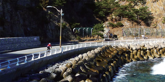 헌화로. 헌화로는 바다와 가장 가까운 한국의 아름다운 길 100선과 전국 10대 드라이브코스에 선정될 만큼 경치가 뛰어나다.
