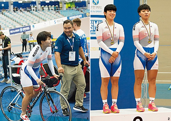 1 좋은 성적으로 경기를 마치고 홀가분해진 최슬기 선수  2 장연희, 최슬기 선수, 여자 단체 스프린트에서 동메달 획득