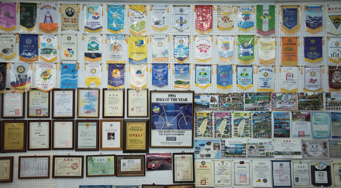 대만 자전거 업계의 선구자 역할을 해왔음을 말해주는 증표들