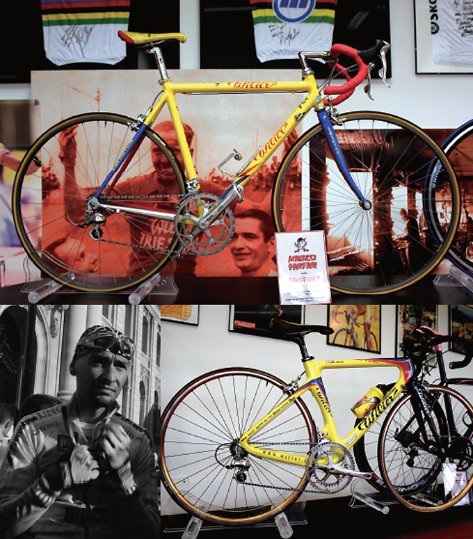 
	1997년 뚜르 드 프랑스 알프스 스테이지에서 우승과 함께 부활한 마르코 판티니와 까다롭기로 소문난 그의 자전거들
