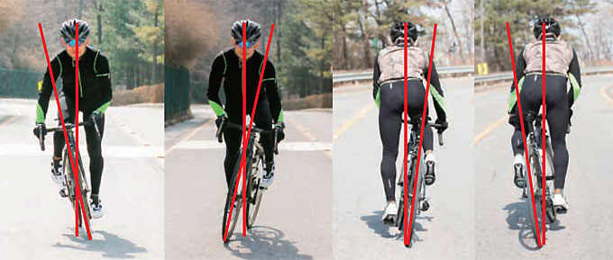
	바람직한 댄싱 자세는 상체는 중심을 잡고 팔은 자연스럽게 자전거를 밀어주는 헝태다
