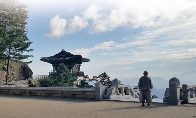 태고사 관음봉 부근이 갑천(甲川)의 발원지(發源地)다. 정안스님은 하룻밤 자고 가라고 권했다. 풍경소리가 먼저 알고 오는 새벽까지 달게 잤다. 햇살이 퍼지는 법당에서 50년 세월을 오로지 태고사를 지킨 내력을 설법으로 들었다. 태고의 인연에 비하면 짧은 시간일까. 아니다. 한국불교사에 아직 견줄 데가 없는 기나긴 ‘절집살이’다. 장자불와(長坐不臥)의 선풍(禪風)과 닮아 있다. 태고사가 달리 보인다. 갑천이 졸다 깬다.