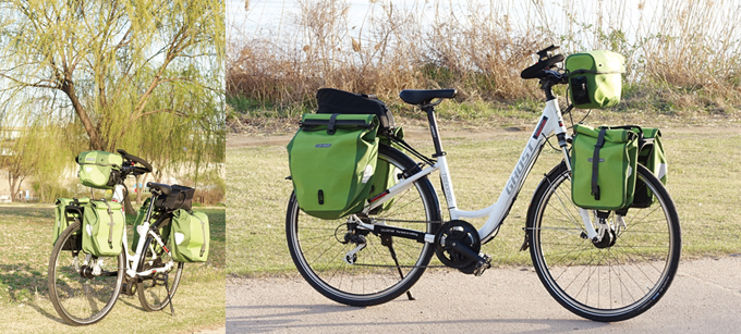 
	독일 고스트의 트레킹웨이브 자전거에 벨로스타 센터드라이브가 장착된 여행용전기자전거. 제주도에서 렌탈이 가능한 모델로 여행용 전기자전거로 최적화 되어 있다.
