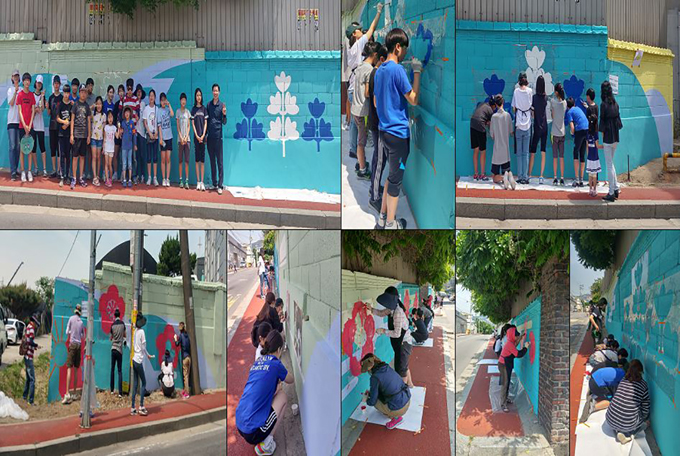 
	이번 벽화사업은 전문가와 자원봉사자는 물론 지역주민이 함께 참여하여 더욱 큰 의미가 있다.
