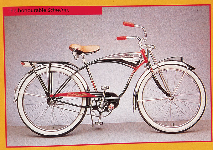 
	최초의 산악자전거의 원형이 된 스윈 엑셀시오.
